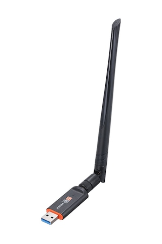Vkemall "çift Bantlı 1200m Usb Wifi Alıcı - 5g Bağlantı, Wps Düğmeli, Harici Antenli"
