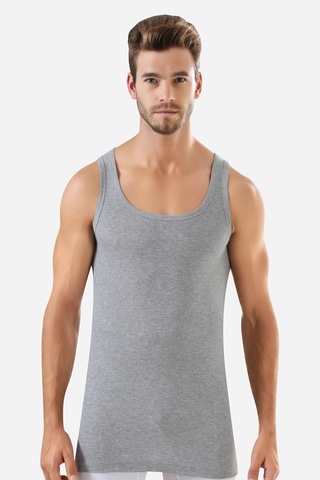 Erkek Renkli Ribana Atlet 3'lü Paket %100 Pamuklu Çok Renkli