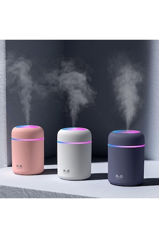 300 Ml Ulrasonik Hava Nemlendirici Buhar Makinesi Ve Aroma Difüzörü