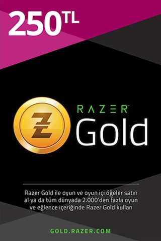250 Tl Razer Gold Tr Pin (436607793) 250 Tl Razer Gold Tr Pin (436607793)