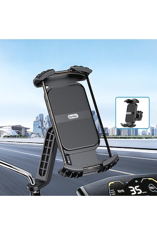 Go Des Gd-hd503 360 Derece Dönebilen Ayarlanabilir Motosiklet Ve Bisiklet Telefon Tutucu Siyah