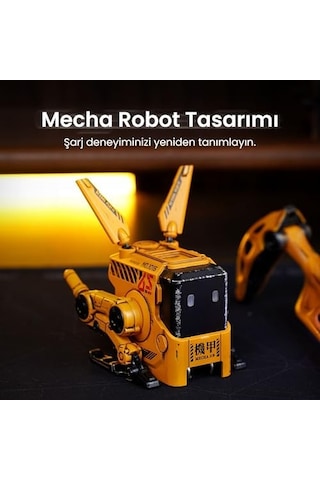 Gravastar Alpha 65 W Gan Hızlı Şarj Cihazı, Çoklu Soketli 3 Bağlantı Noktalı Hızlı Şarj Cihazı, Birleşik Krallık/ab/abd İçin Evrensel Şarj Cihazı, Apple iPhone Uyumlu, Macbook, İpad, Galaxy Uyumlu Sarı