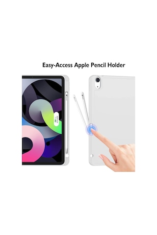 Apple Uyumlu iPad Air 11inç M2 2024 Kılıf Pen Charge Kalem Bölmeli A2902 A2903 A2904