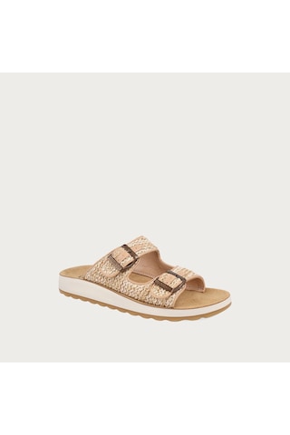 6309-beige Terlik Kadın 77 249 Yc Fly Flot Cloth Bej