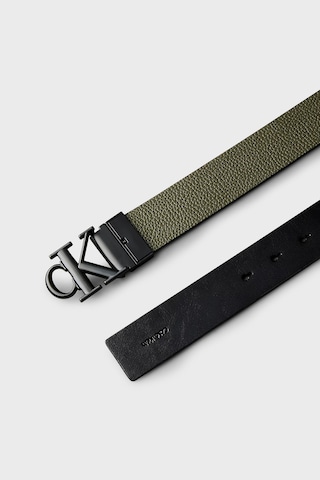 Calvin Klein Logolu Deri Kemer Lv04d7049glı1 Erkek Kemer Lv04d7049g Lı1 Siyah-haki