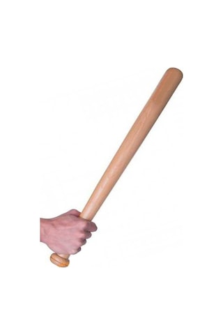 Beyzbol Sopası 55cm Dişbudak Ağacından Bezbol Sopası Kahverengi