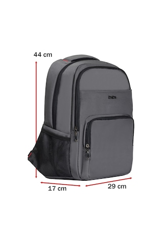 Case Club Dada 13 Günlük Okul Sırt Çantası Ortopedik 15.6 İnç Usb Girişli Gri