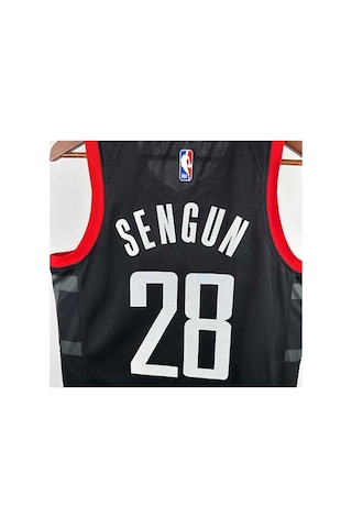 H.o.u.s.t.o.n Rockets 2025 Alperen Şengün Basketbol Forması Blac Çok Renkli