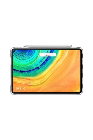 Goocamp Matepad 10.4 Uyumlu Tablet Nitro Anti Shock Silikon Kapak-renksiz Tablet Kılıfı
