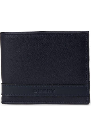 Deery Hakiki Deri Lacivert Yatay Erkek Cüzdanı - 00313mlcvz01 Lacivert