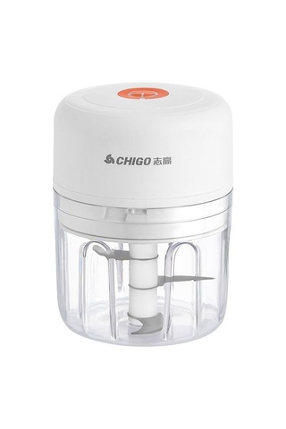 Vkemall Ev Elektrikli Sarımsak Halka Makinesi - Sarımsak Kesme, Ezme Ve Karıştırma Fonksiyonu - Beyaz Beyaz