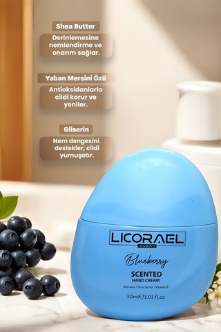 Licorael Dubai Yaban Mersini Özlü El Kremi 30 ML
