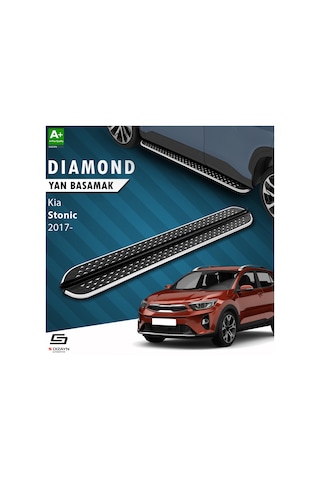S-dizayn Kia Stonic Diamond Krom Yan Basamak 173 Cm 2017 Üzeri