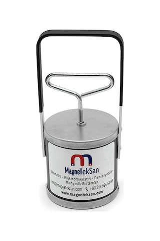 Ferrit Çek Bırak Tip El Mıknatısı 25lbs 11 Kg Portatif Metal Toplama Aparatı Isg Uyumlu Metal Atık Toplama Mıknatısı
