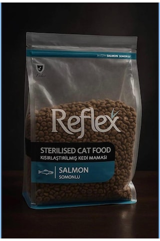 Somonlu Pirinçli Kısırlaşlaştırılmış Kedi Maması 1kg Yeni 1 Kg Zipli Paketler