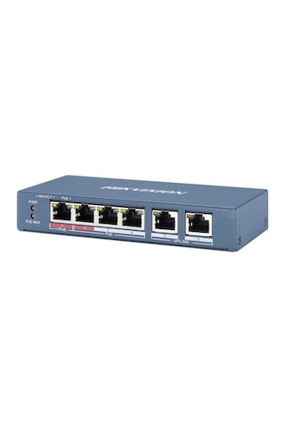 Hıkvısıon 4port Poe 65w 2-uplink 10/100 Yönetilemez Switch Metal Ds-3e0106hp-e-213672