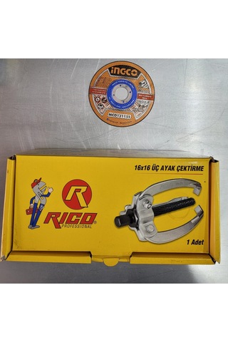 Rıco 16x16 3 Ayak Çektirme Rulman Çektirme + Kesme Taşı
