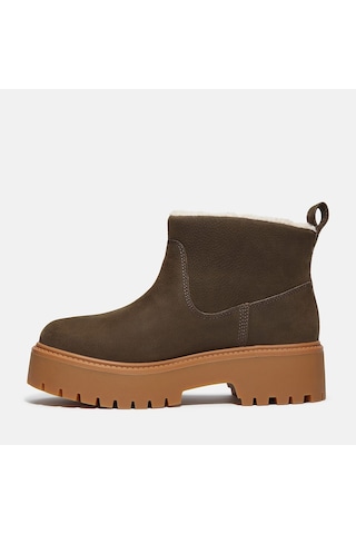Timberland Stone Street Mid Warm Lined Kadın Bot-34029 Koyu Kahverengi