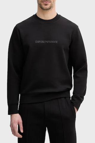 Emporio Armani Pamuklu Regular Fit Bisiklet Yaka Sweat Erkek Sweat Em004541 Af10013 Mc540 Siyah