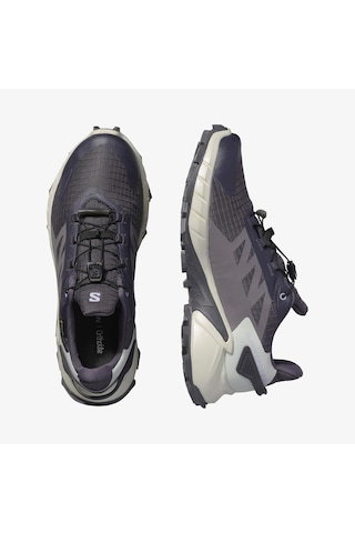 Salomon Supercross 4 Gore-tex Kadın Koşu Ayakkabısı Nine Iron L47976100 Gri