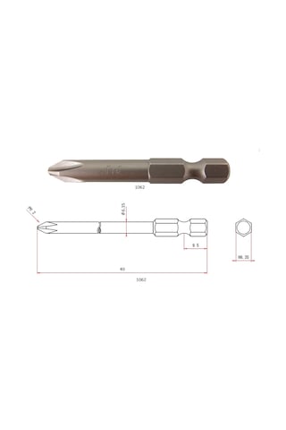 vessel 487205 Ph2x50 MM Yıldız Bits Uç vessel 487205 Ph2x50 MM Yıldız Bits Uç