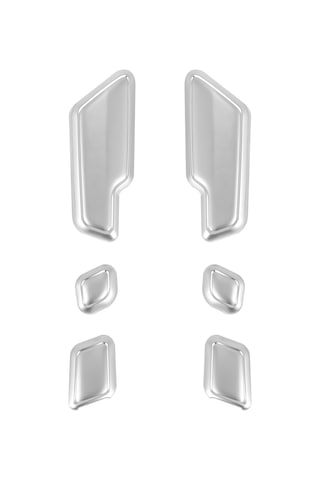 Synodicmonth Mercedes-benz E Sınıfı W204 W205 W212 W218 X204 X166 Ce Glk Gl Ml Cls Gl İçin 6 Adet Krom Araba Kapı Koltuğu Ayar Düğmeleri Anahtarı