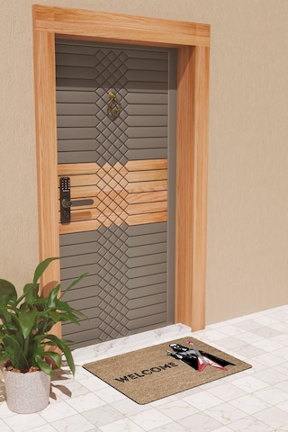 Rugmood Modern Dijtal Baskı Kahverengi Star Wars Darth Vader Gitar Kapı Önü Paspası Çok Renkli