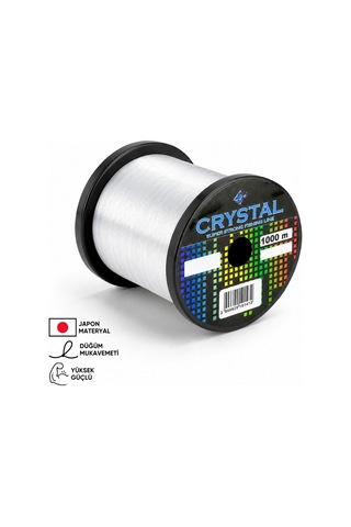 1000 Mt Bobin Misina - Crystal - Şeffaf - Ekstra Güçlü - 0,40 Mm