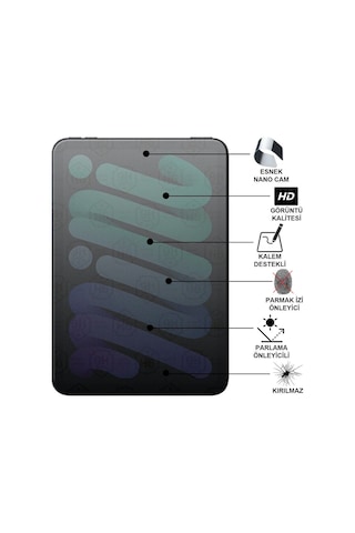 Apple iPad Uyumlu Pro 9.7 A1674 Mat Kırılmaz Cam Nano Ekran Koruyucu