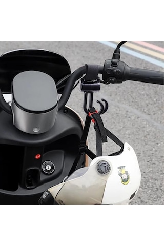 2li Bebek Arabasına Uyumlu Cırtlı Eşya Taşıma Aparatı 360 Derece Dönebilen Plastik Kanca 5691