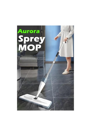 Aurora 360 Derece Dönebilen Su Hazneli Püskürtmeli Sprey Mop Sizdirma Yapmaz