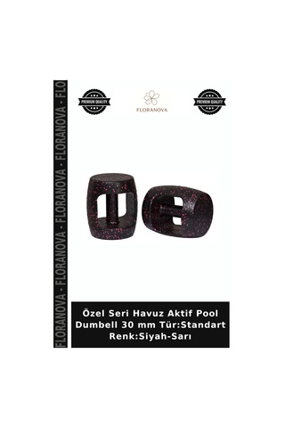 Özel Seri Havuz Aktif Pool Dumbell 30 Mm Tür:standart Renk:siyah-sarı Siyah - Sarı