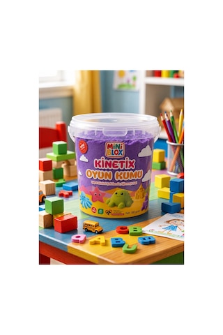 Doğal Kinetik Oyun Kumu 500gr Mor Mor Doğal Kinetik Oyun Kumu 500gr Mor Mor