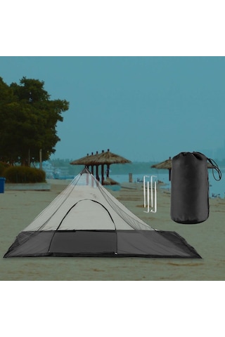 Dolıty Bivy Çadır Hafif Üçgen Uyku Net Trekking Kamp Siyah Siyah