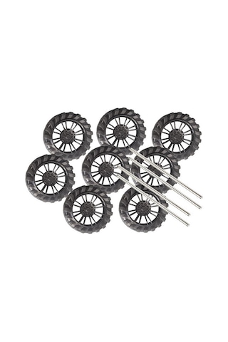 Φ45mm Plastik Tekerlek 8 Adet Mil 4 Adet