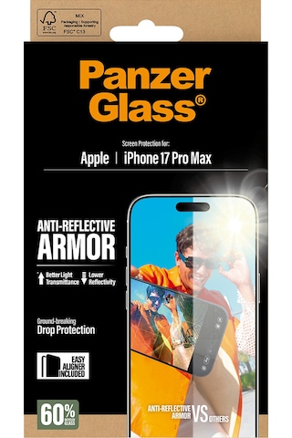 Panzerglass Anti-reflective Armor Apple Uyumlu iPhone 17 Pro Max Çerçeve Aparatlı Armor Ekran Koruyucu