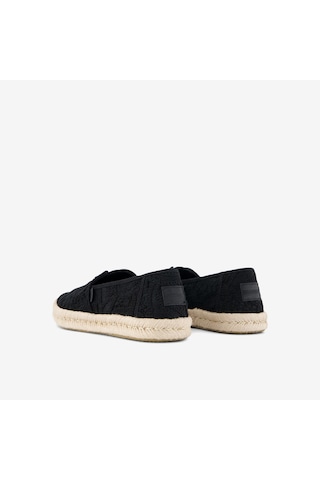 10023026 Black Espadril Kadın 10023030 10023026 Toms Alpargata Rope 2.0 Floral Crochet