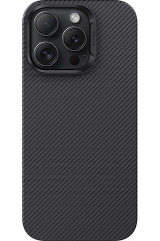 Apple Uyumlu iPhone 16 Pro Kılıf Benks M-safe Metal Kamera Çerçeveli Magnetik Armorair 600d Kevlar Fiber Siyah Siyah