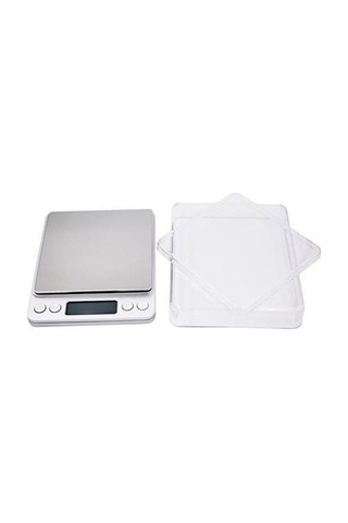 Petinka Elektronik 3 Kg Kapasiteli Dijital Hassas Kantar Mutfak Tartısı Terazi Beyaz - Gümüş