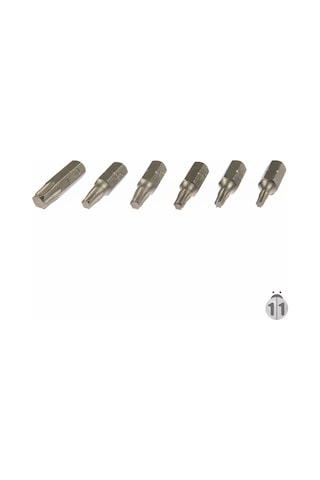 1/4" Torx Bits 10-15-20-25-30-40 6 Parça Cr-v