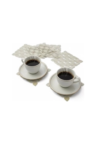 6'lı Dantel Kahve Sunumluğu 15x15 Cm Asorti Desenli Şık Bardak Altlığı Ckhmtgsz9c9ecu0o9hx Diğer