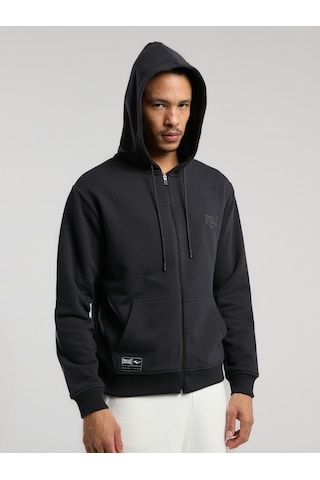 Everlast Ever Essentials Regular Antrasit Erkek Kapüşonlu Full Zip Sweatshirt Antrasit