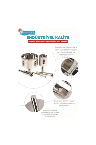 12mm Mermer Granit Fayans Cam Yuvarlak Delme Panç Elmas Uç Yuvarlak Açma Matkap Için Karot