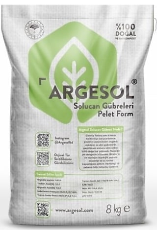 Argesol Tarım %100 Doğal Solucan Gübresi 8 KG Argesol Tarım %100 Doğal Solucan Gübresi 8 KG