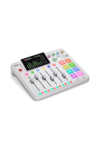 Rødecaster Pro Iı: Beyaz Entegre Ses Prodüksiyon Sistemi - 4 Mikrofon Girişli, Sd Card Ve Bilgisayara Çok Kanallı Kayıt Etme Özellikli Profesyonel Podcast Mikser
