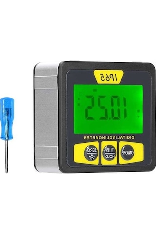 Novahub Su Geçirmez Mini Eğimölçer, Lcd Ekranlı, Arka Aydınlatmalı