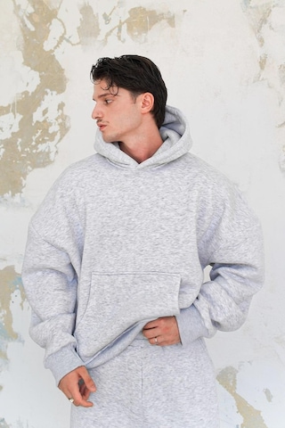 Gri Melanj Cozy Basic Oversize Sweatshirt Gri Melanj
