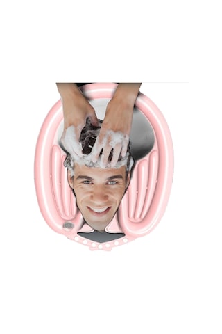 Joints Portatif Taşınabilir Hasta Hamile Saç Yıkama Havuzu Pembe