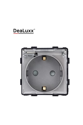 Dealuxx Gri Kapaklı Elektrik Prizi 196494056