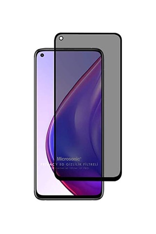 10t Pro Privacy 5d Gizlilik Filtreli Cam Ekran Koruyucu Siyah